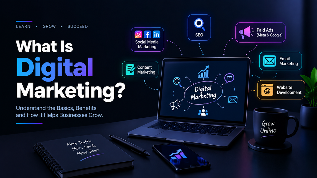Describe digital marketing, including its types, benefits, and how it operates. chatgpt image sep 21, 2026, 07 17 10 pm