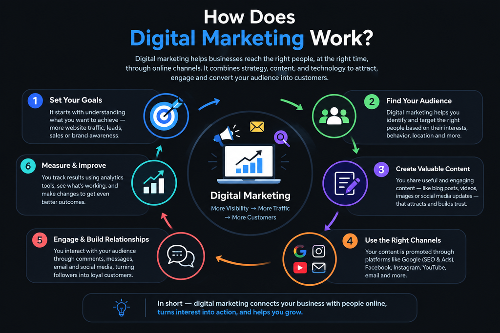 Describe digital marketing, including its types, benefits, and how it operates. chatgpt image sep 21, 2026, 07 24 57 pm